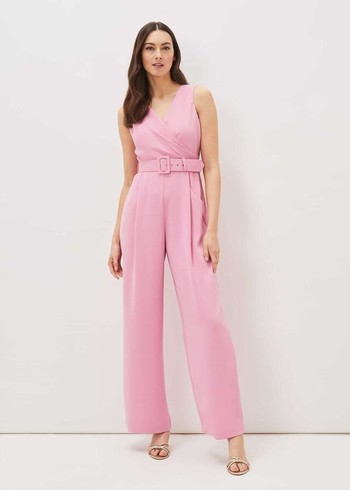 Phase Eight Lissia Wide Leg Jumpsuit Pink Canada | NBEKPH-361